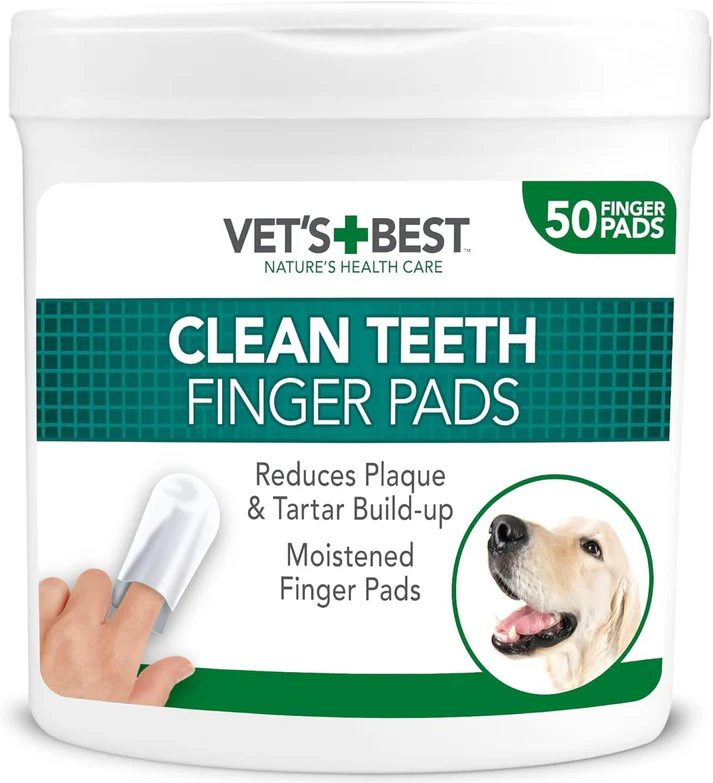 Vets Best Clean Teeth Finger Pads 50 pads